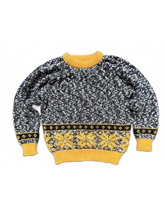 Sweaters - Calamity Jayne VTG Black and‎ Yellow Knit Sweater - M